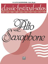 Classic Festival Solos Vol. 1 Alto Sax Solo Part cover Thumbnail